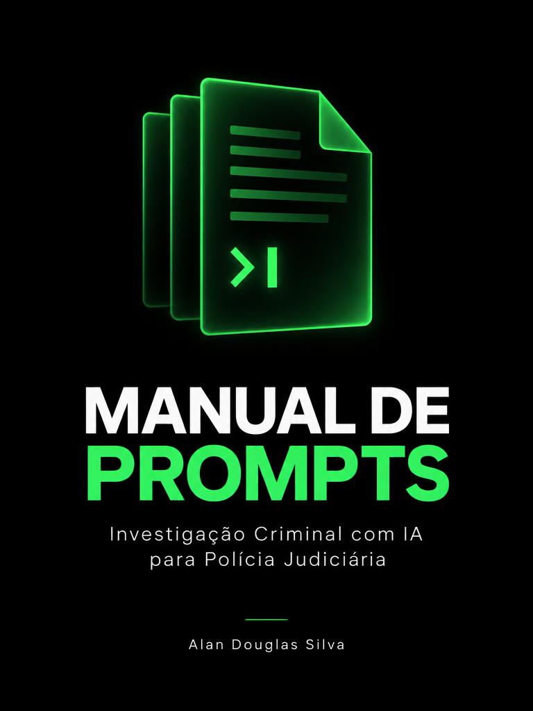 Capa de Investigação Criminal com IA: Manual de Prompts para Polícia Judiciária